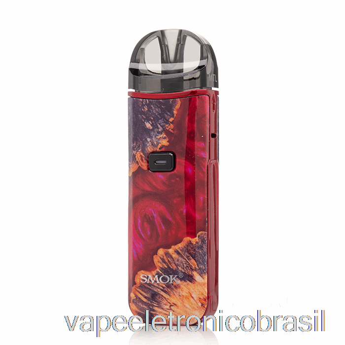 Vape Vaporesso Smok Nord Pro 25w Pod Kit Madeira Estabilizadora Vermelha